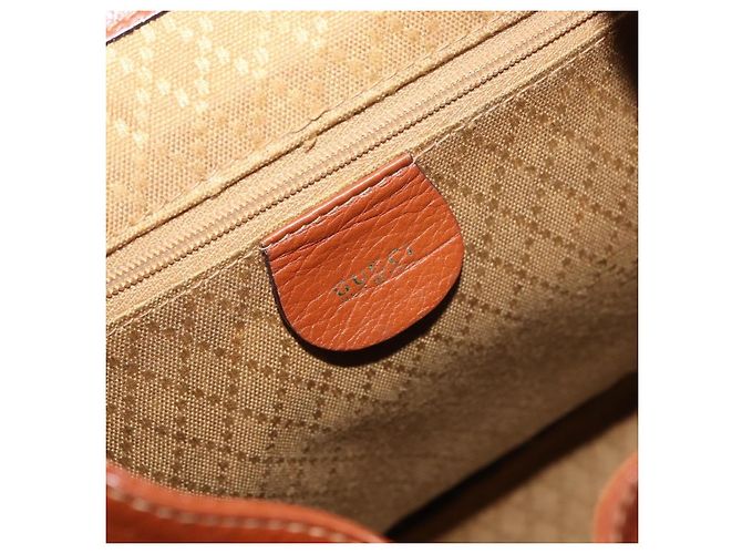 Gucci Vintage Bamboo Leather Marron - vue 6