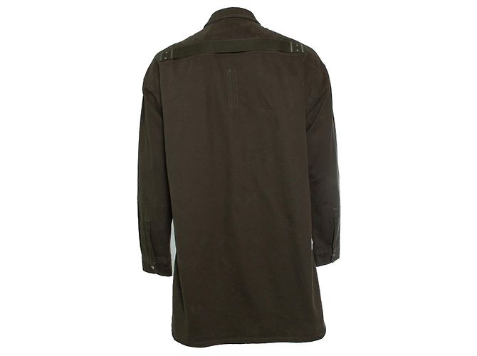 Camicia overshirt verde Strobe FW22 di Rick Owens - vista 3