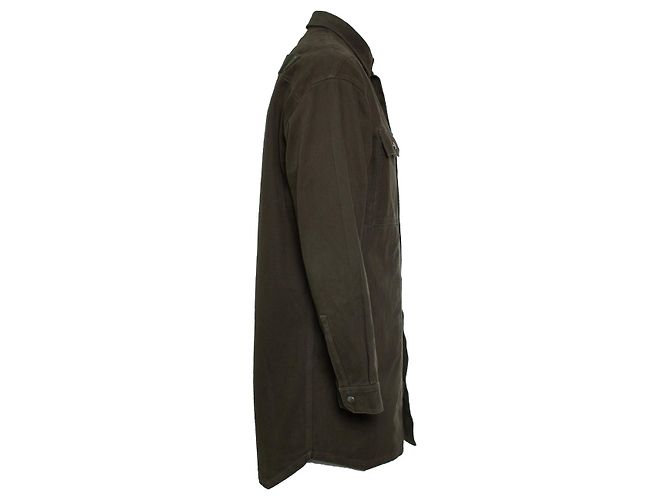 Camicia overshirt verde Strobe FW22 di Rick Owens - vista 4