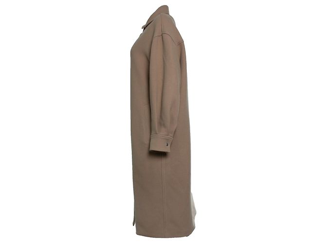 IRO, Langer Wollmantel Ideta in Camel Gelb Kamel - Ansicht 2