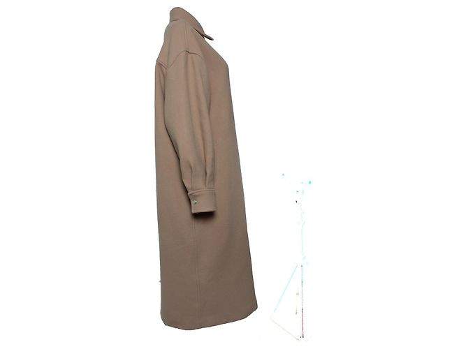 IRO, Langer Wollmantel Ideta in Camel Gelb Kamel - Ansicht 4
