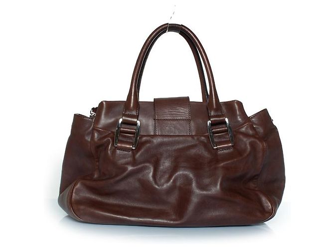 Céline Celine, Borsa in pelle marrone Blossom - vista 2