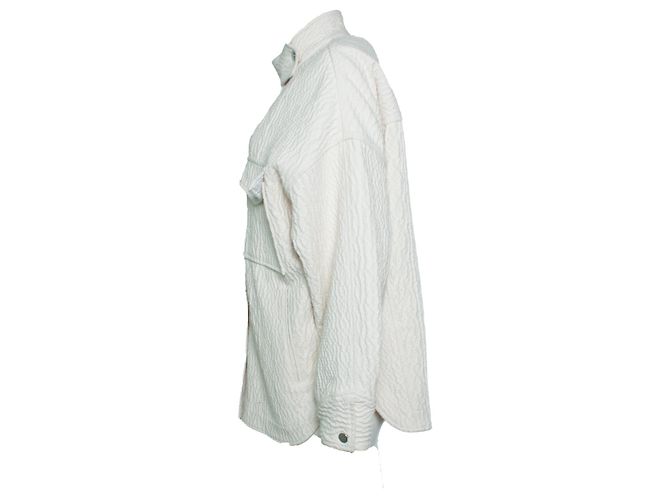 IRO, Chaqueta oversized arrugada Rosana en ecru Blanco Crudo - vista 2
