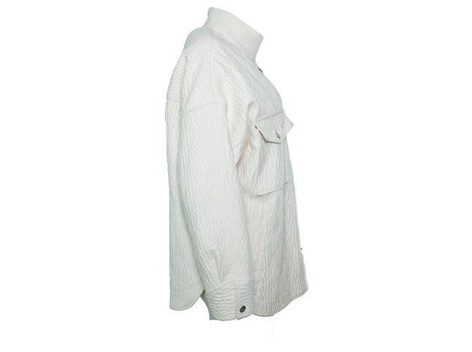 IRO, Chaqueta oversized arrugada Rosana en ecru Blanco Crudo - vista 4