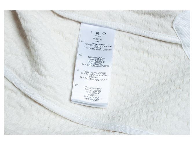 IRO, Chaqueta oversized arrugada Rosana en ecru Blanco Crudo - vista 5