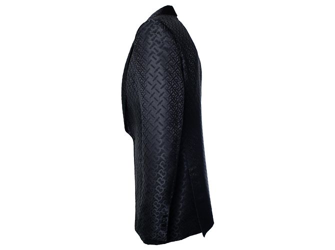 Schwarzer Blazer mit B-Druck von Burberry - Ansicht 2
