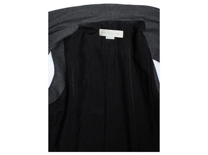Stella Mc Cartney Chaqueta de lana drapeada Stella McCartney Gris - vista 6
