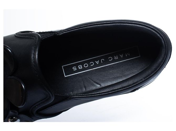 Marc Jacobs, florale Slipper-Sneaker in Schwarz - Ansicht 8