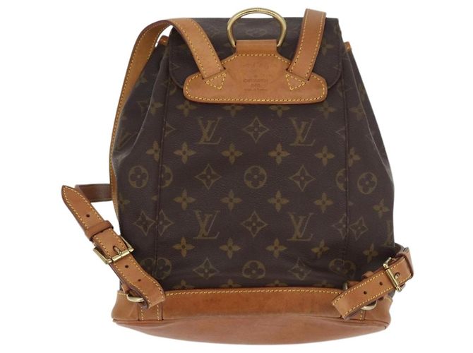 Louis Vuitton Vintage Montsouris Monogram Canvas MM Marron - vue 2