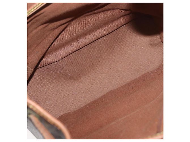 Louis Vuitton Vintage Montsouris Monogram Canvas MM Marron - vue 5