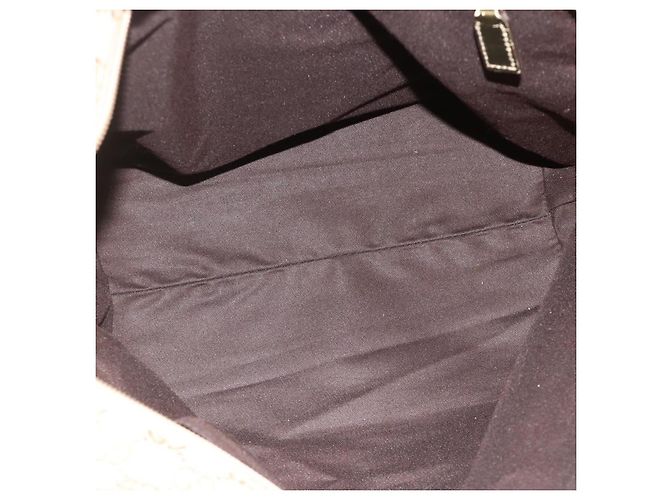 Borsa Tote Gucci Web Zip GG Canvas e pelle Medium Beige - vista 5