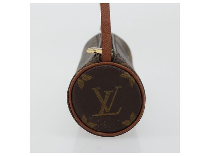 Pochette Papillon Mini in Tela Monogram Louis Vuitton Marrone - vista 4