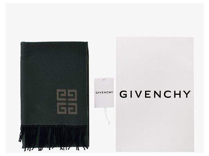 Givenchy Wollschal mit Fransen für Damen Schwarz - Ansicht 10