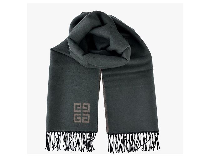 Givenchy Wollschal mit Fransen für Damen Schwarz - Ansicht 7
