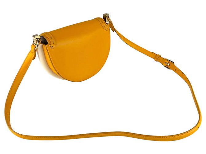 Fendi Moonlight Leder Schultertasche Orange - Ansicht 10