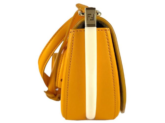 Fendi Moonlight Leder Schultertasche Orange - Ansicht 2
