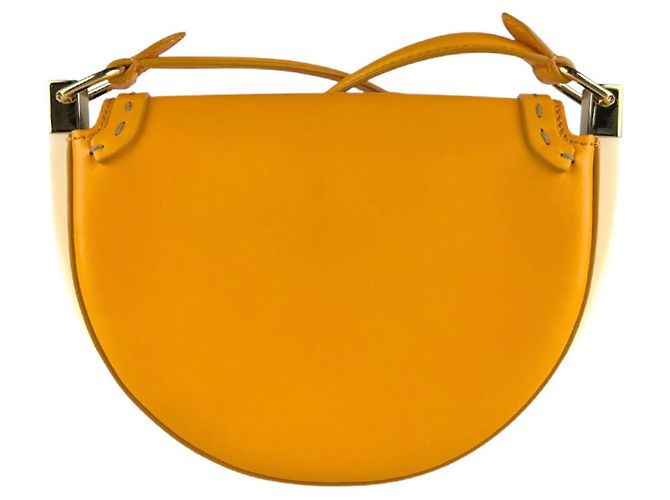 Fendi Moonlight Leder Schultertasche Orange - Ansicht 3