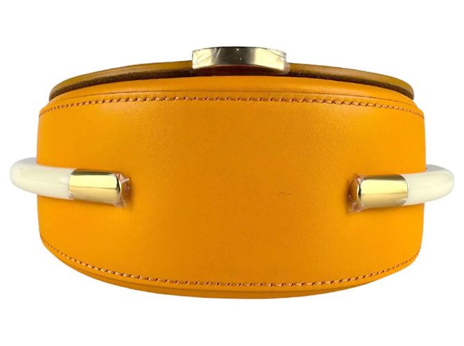 Fendi Moonlight Leder Schultertasche Orange - Ansicht 4