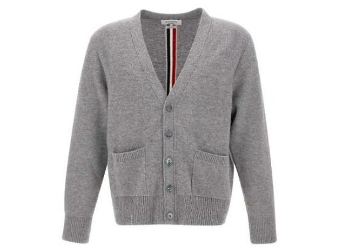 Thom Browne Gestrickte Merinowolle Piqué-Cardigan Braun - Ansicht 10