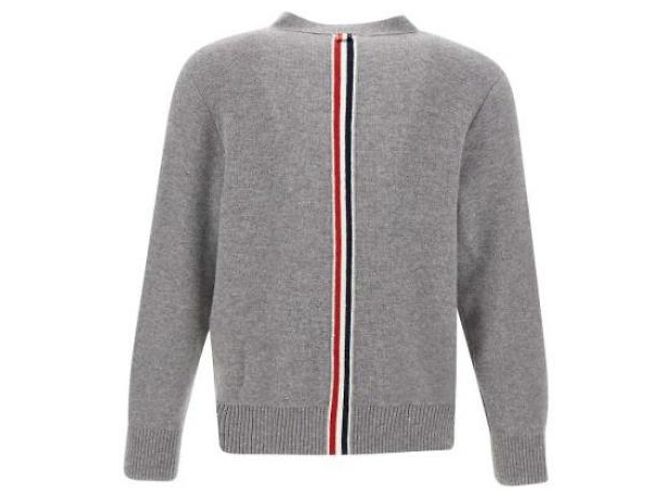Thom Browne Gestrickte Merinowolle Piqué-Cardigan Braun - Ansicht 12