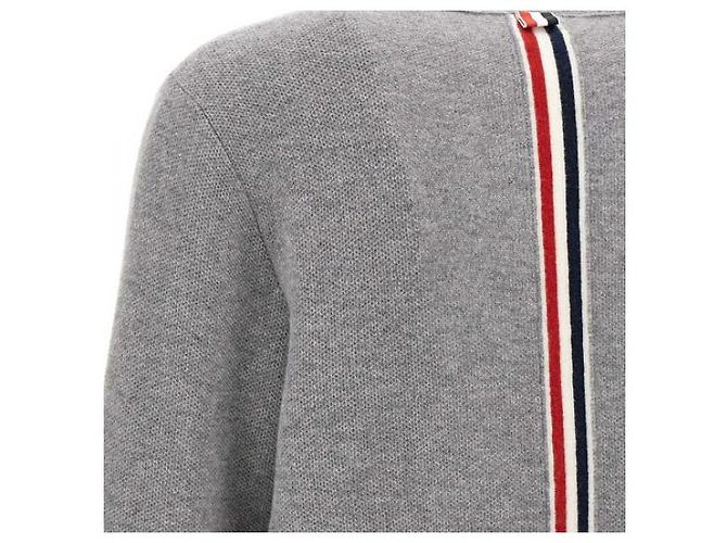 Thom Browne Gestrickte Merinowolle Piqué-Cardigan Braun - Ansicht 13