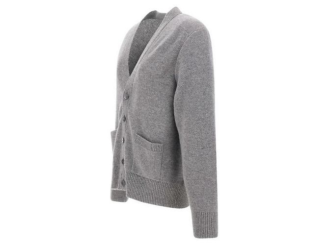 Thom Browne Gestrickte Merinowolle Piqué-Cardigan Braun - Ansicht 5