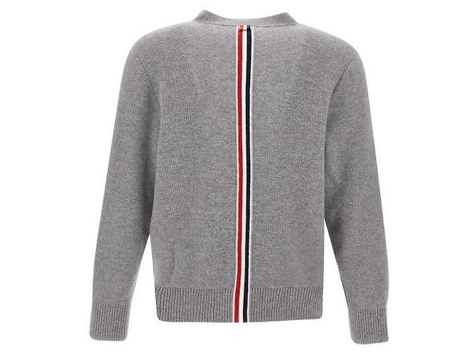 Thom Browne Gestrickte Merinowolle Piqué-Cardigan Braun - Ansicht 6
