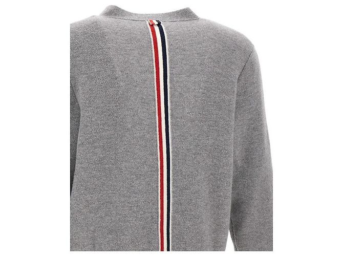 Thom Browne Gestrickte Merinowolle Piqué-Cardigan Braun - Ansicht 8