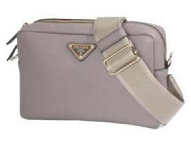 Prada Borsa a spalla in pelle morbida Marrone - vista 4