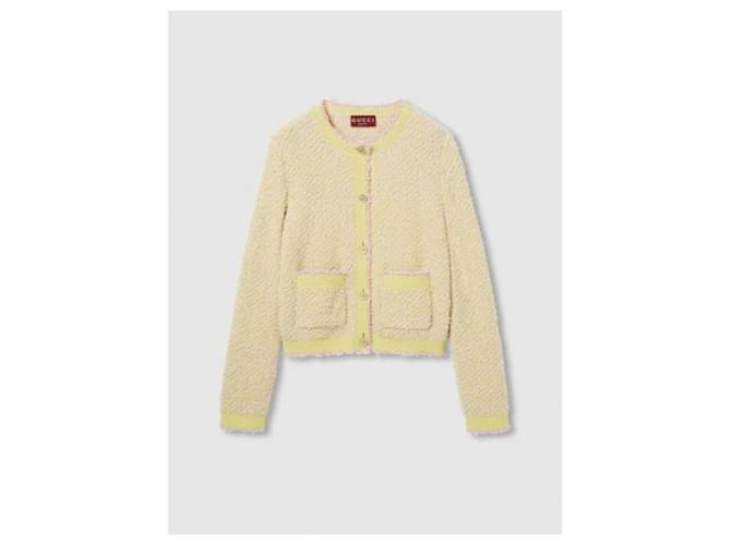 Gucci Strickjacke aus Baumwollmischung Golden - Ansicht 5