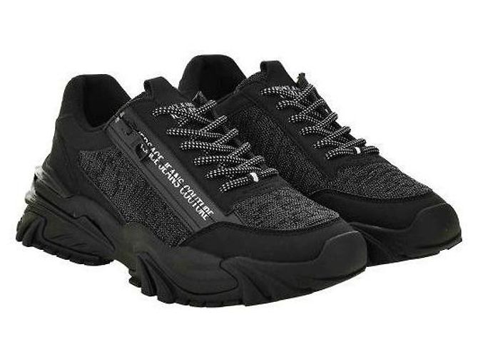 Versace Sneaker Logo Trailtreck Nero - vista 4