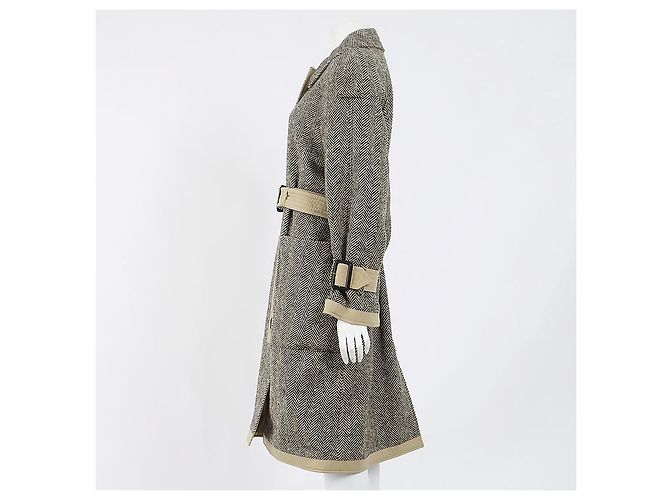 Abrigo Trench Reversible Burberry Castaño - vista 2