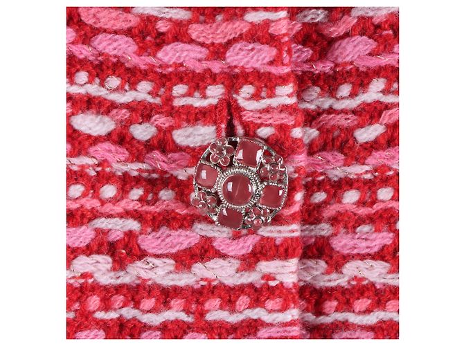 Chanel Langarm-Strick Rot - Ansicht 4