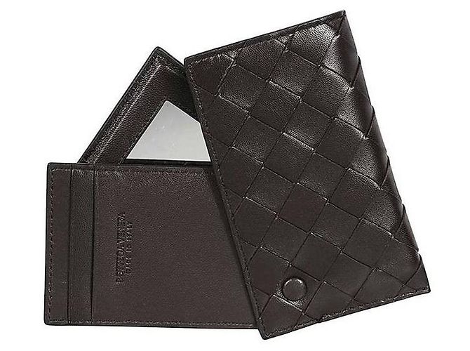 Bottega Veneta Tracheato Card Case Black - view 6