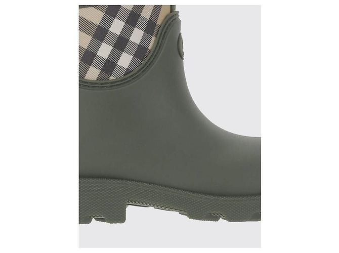 Burberry Botas Bajas de Goma Marsh Stamp Castaño - vista 7