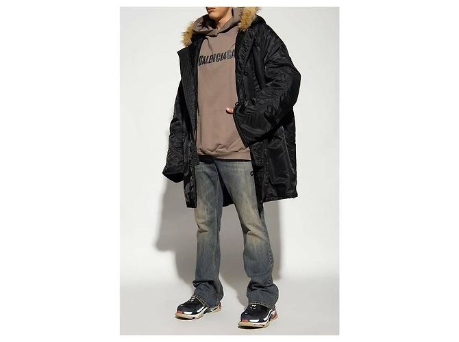 Balenciaga Zerstörtes Logo Hoodie - Ansicht 5