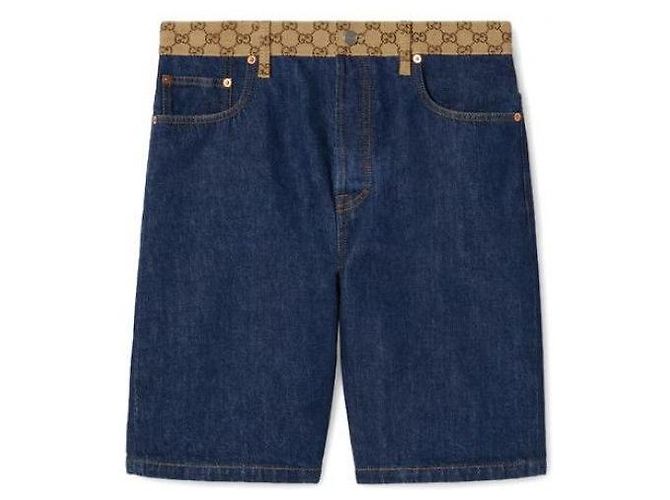 Gucci Pantalones cortos de denim - vista 4