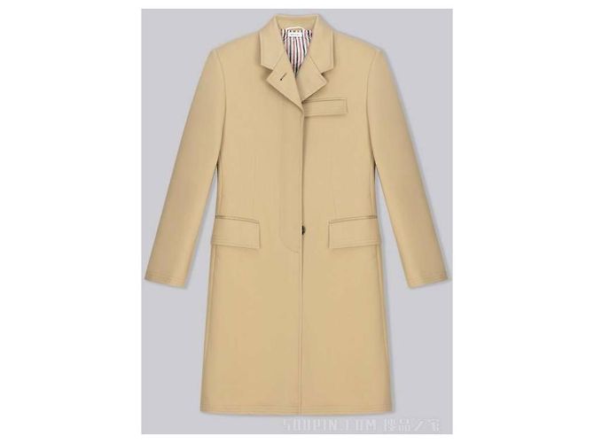 Thom Browne Abrigo Mackintosh High Amhole - vista 4