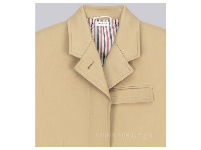 Thom Browne Abrigo Mackintosh High Amhole - vista 5