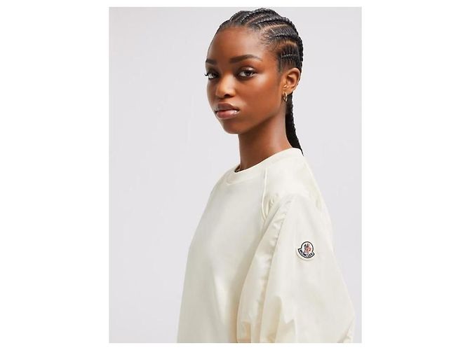 Moncler Camiseta de algodón con mangas abullonadas - vista 7
