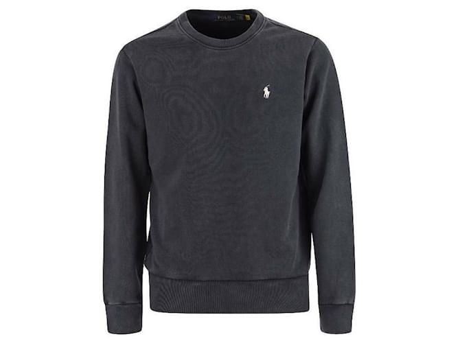 Ralph Lauren Loopback Terry Sweatshirt mit Pony-Logo Schwarz - Ansicht 4