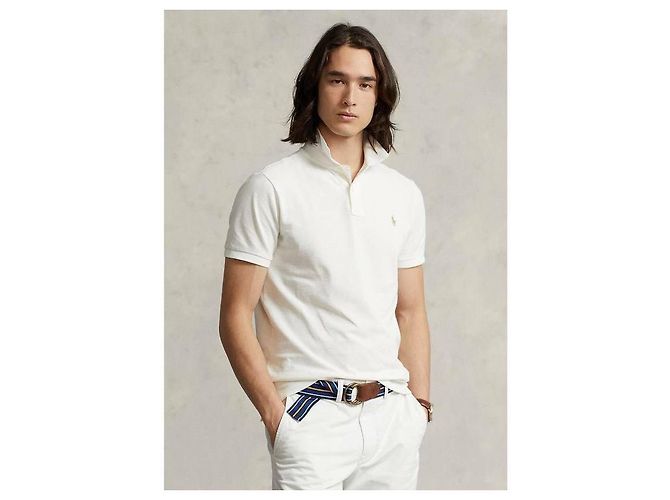 Ralph Lauren Kurzarm-Polo mit gesticktem Pony-Logo, maßgeschneiderte Slim-Fit - Ansicht 4
