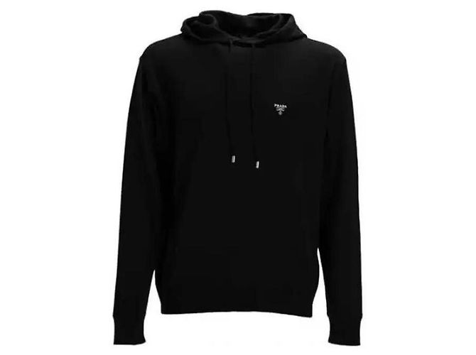 Prada Camiseta com capuz de seda com logo Multicor - vista 4