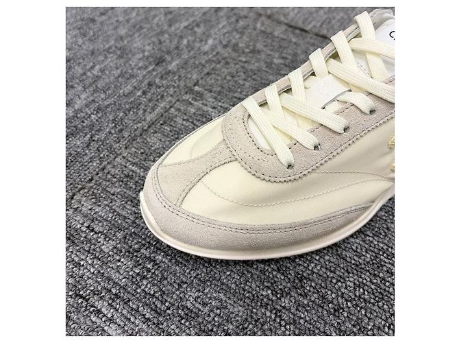 Céline Sneakers Triumph RACER Vaniglia Bianco - vista 6