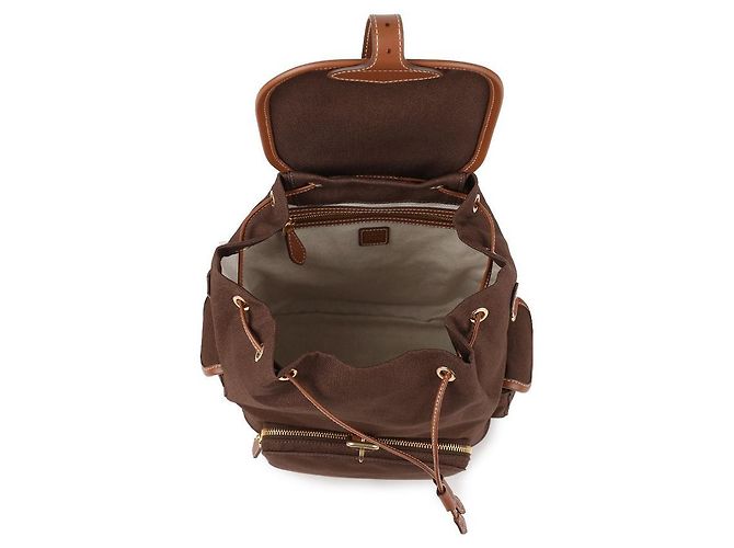Miu Miu Canvas-Leder-Rucksack Schwarz - Ansicht 7