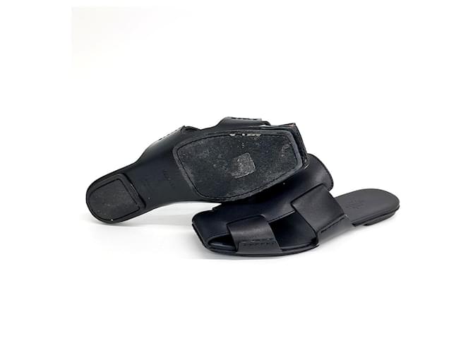 Mule RUSE Hermès Nero - vista 4
