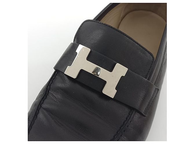 Hermès Mocasín Negro - vista 5