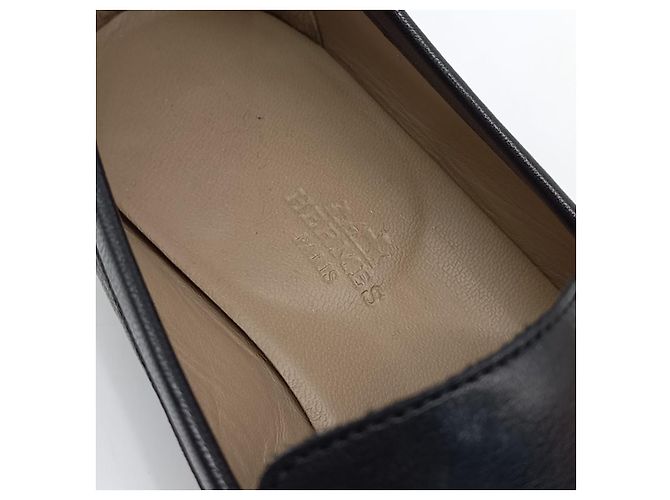 Hermès Mocasín Negro - vista 6