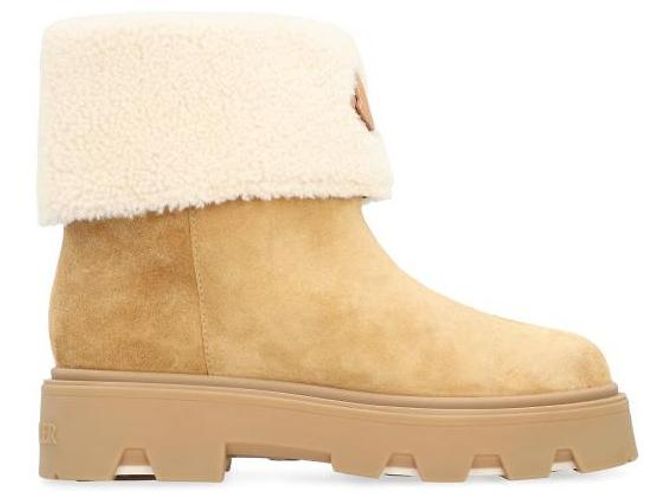 Moncler Botas de ante shearling Aurea Mid Castaño - vista 4