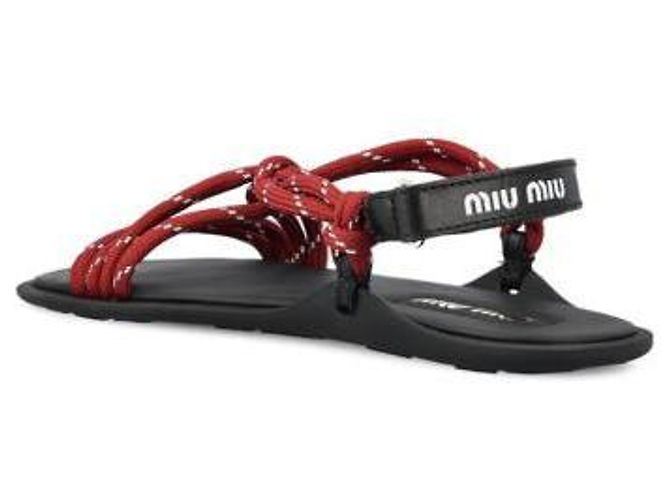 Miu Miu Sandali Riviere Rosso - vista 5